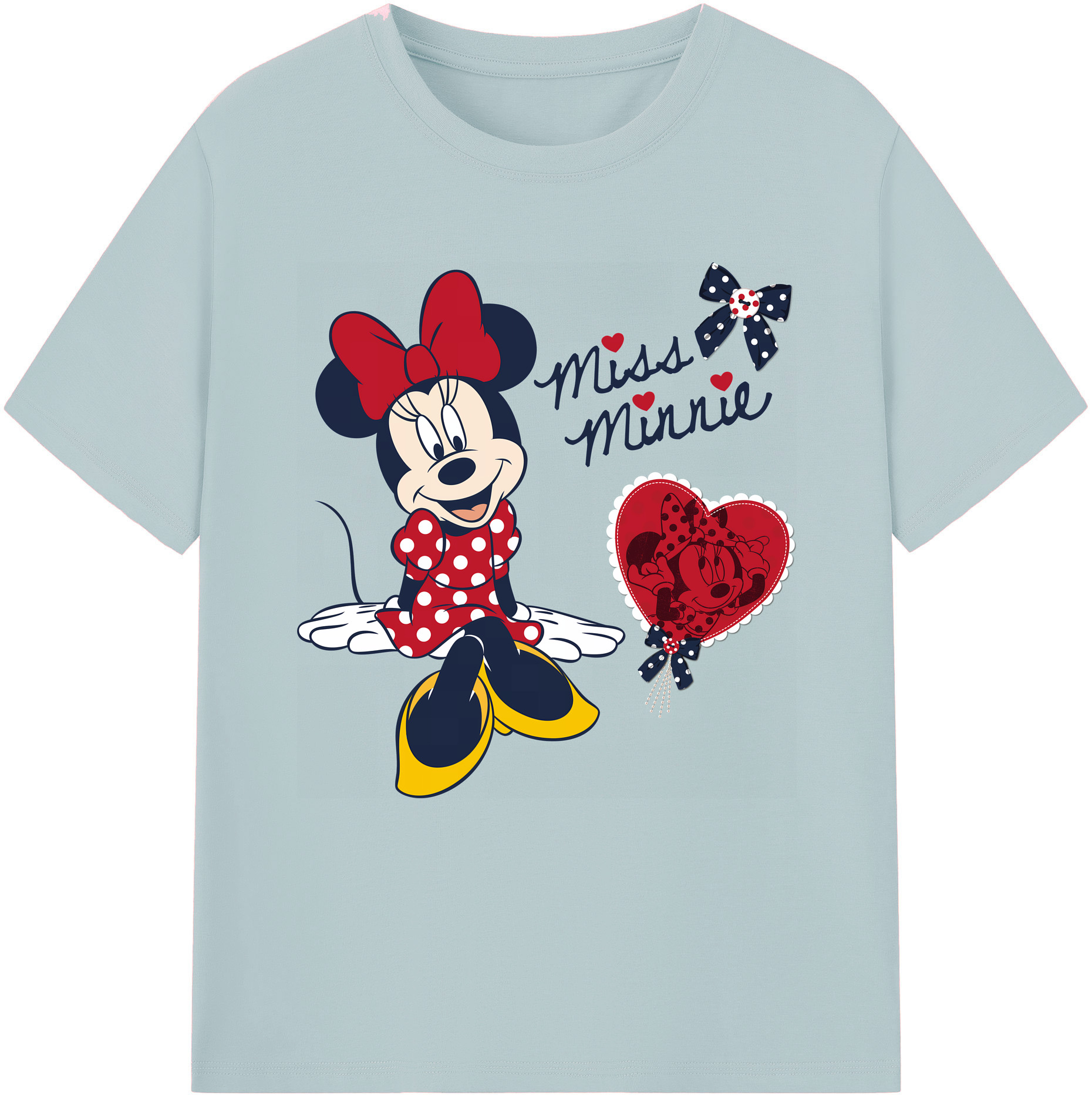 （画像用） ミッキーマウス Mickey Mouse 綿100％半袖Tシャツ（フロントプリント）
